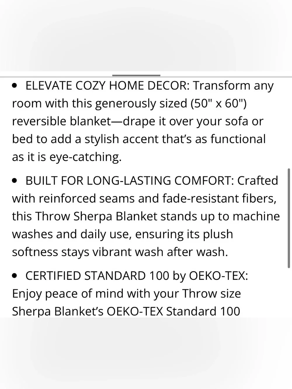 Sherpa Fleece Throw Reversible Blanket 50x60” BURNT ORANGE